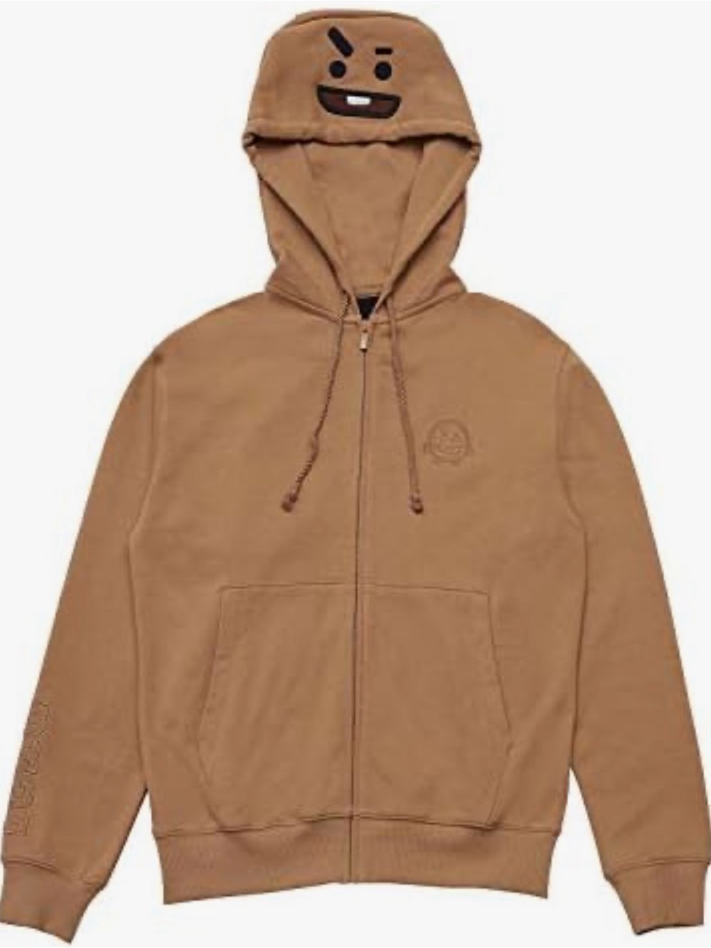 BT21 Shooky Oversized Cotton zip up Hoodie size Large